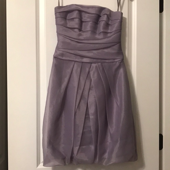 lavender mid length dress
